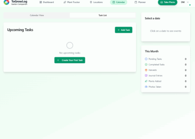 Calendar Task List View